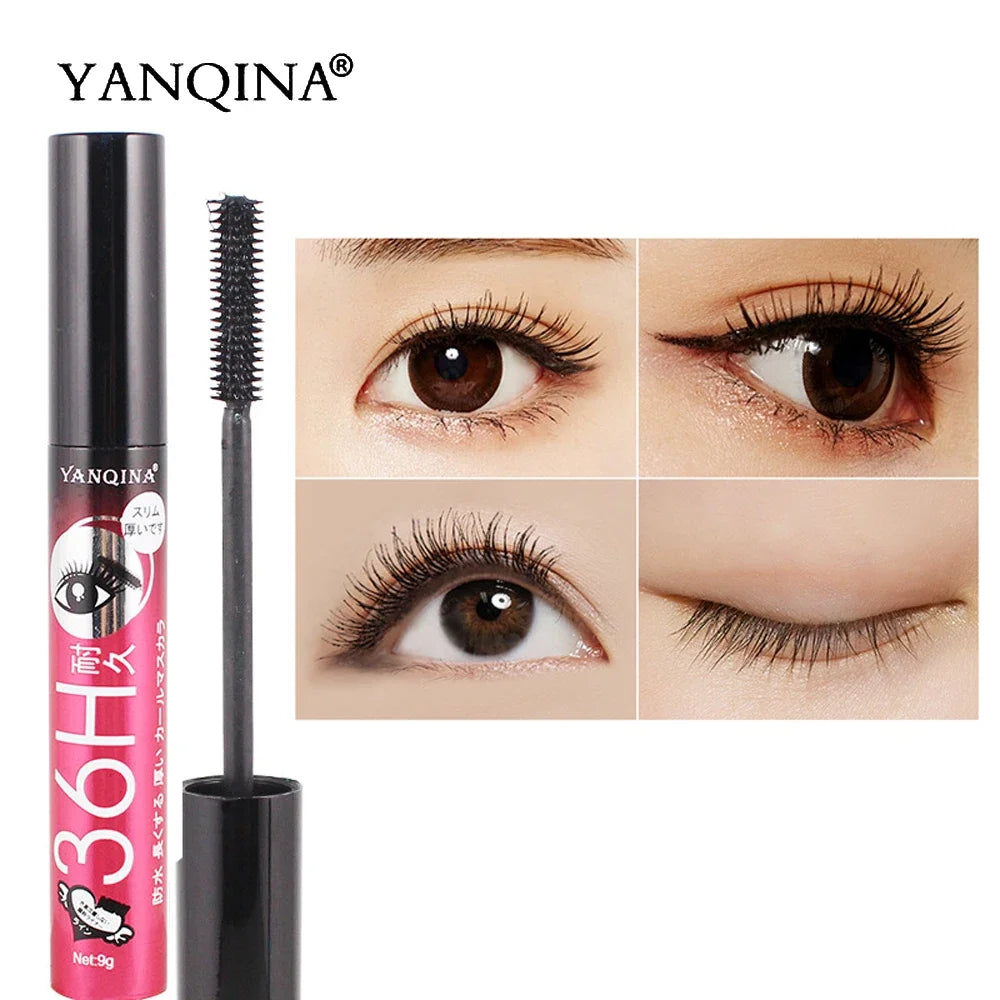Mascara noir 36H waterproof fibres de soie 3D volume et allongeant