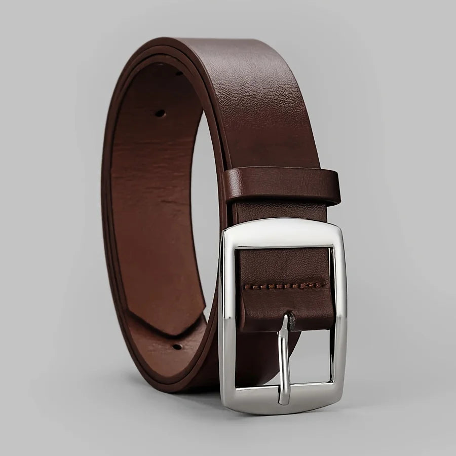 « Ceinture Homme Luxe – Cuir PU, Boucle Métal »