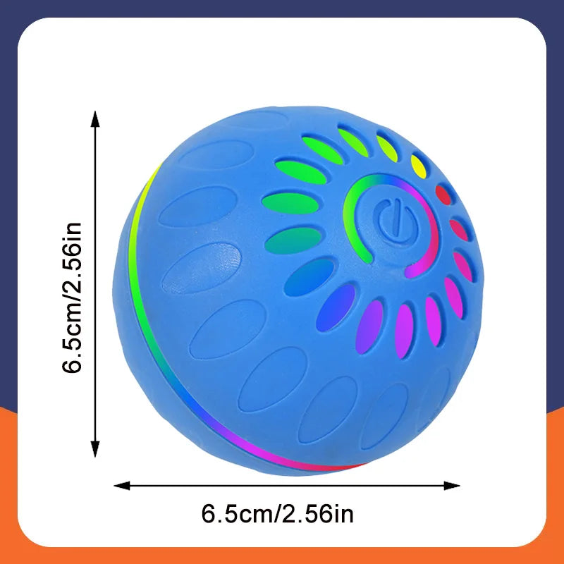 Smart Automatic Rolling Dog Ball – USB Rechargeable Interactive Pet Toy