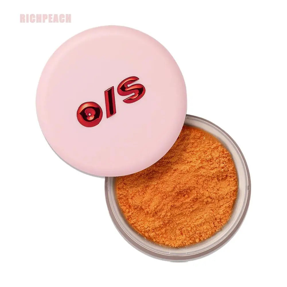 Poudre libre pour le visage O/S – Fixation longue tenue, waterproof, contrôle de l’huile, minimise les pores, poudre miel, maquillage pour tous types de peau