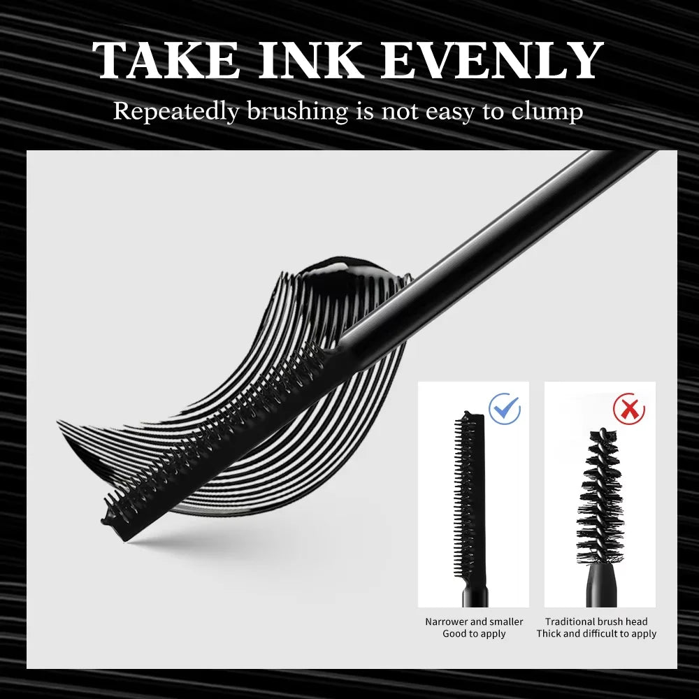 Mascara waterproof épais longue tenue recourbant effet volumisant grands yeux outil maquillage