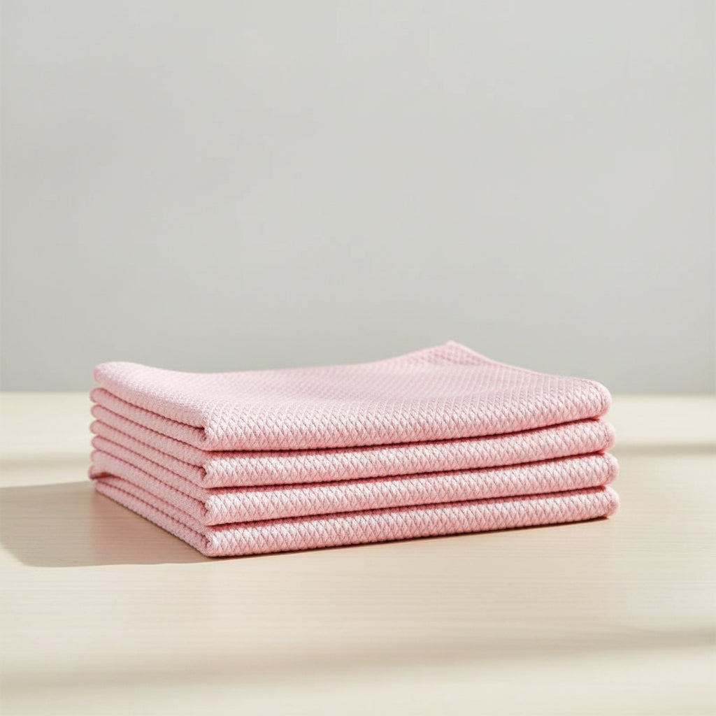 Microfiber Fish Scale Glass Cleaning Cloth – Lint-Free Absorbent Cleaning Towel