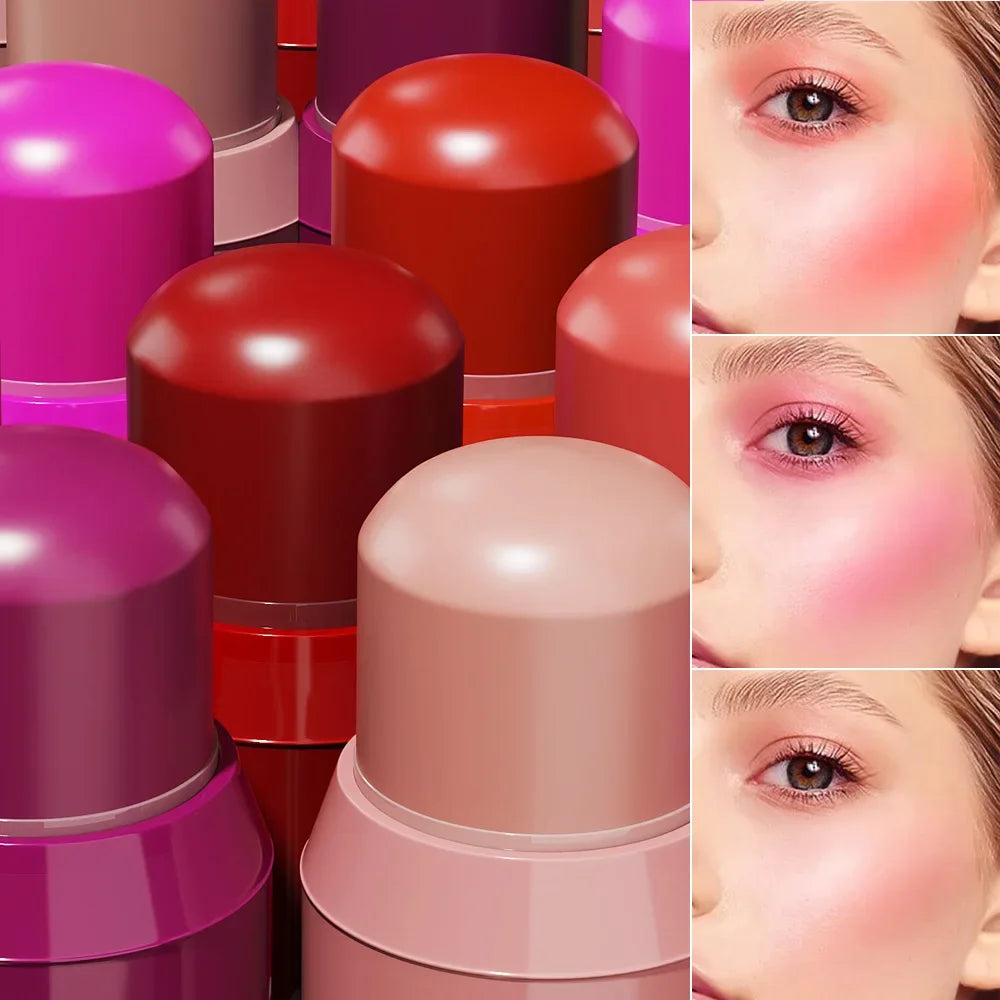 Blush 6 couleurs – Waterproof, longue tenue, couleur naturelle impeccable – Poudre blush à haute brillance, maquillage féminin sexy