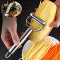 Double-Head Stainless Steel Vegetable Peeler – Multifunction Fruit, Vegetable & Melon Slicer Kitchen Tool