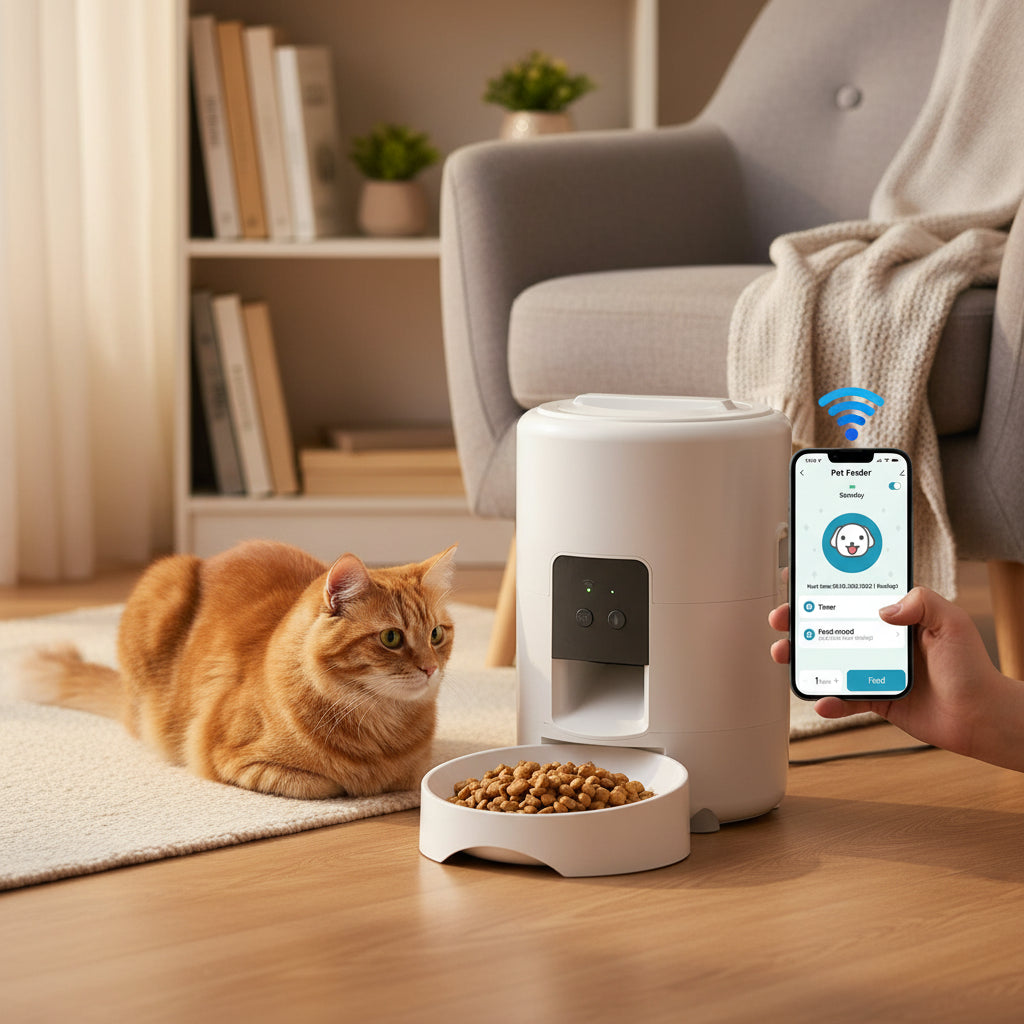 2L Smart Automatic Pet Feeder – Programmable Food Dispenser for Cats & Small Dogs