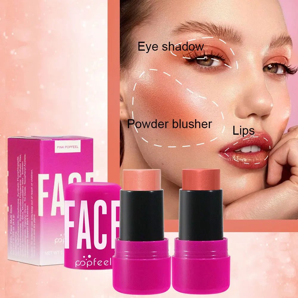 Coffret Maquillage Complet POPFEEL – Fards à Paupières, Poudre, Gloss & Huile à Lèvres – Idée Cadeau Femme