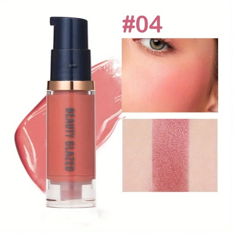 Blush liquide – Longue tenue, waterproof et anti-transpiration, léger – Ne s’efface pas, effet naturel sur les joues, maquillage visage