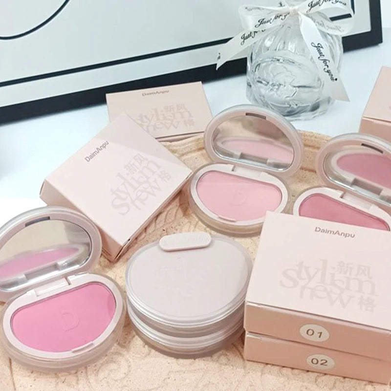 Blush Monochrome Miel — Poudre et Crème, Haute Brillance, Éclat Naturel, Fixe la Couleur, Blush Visage