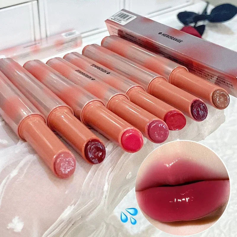 Rouge à Lèvres Gelée Fraise – Hydratant, Gloss Transparent, Non Collant, Teinte Brillante, Maquillage Coréen