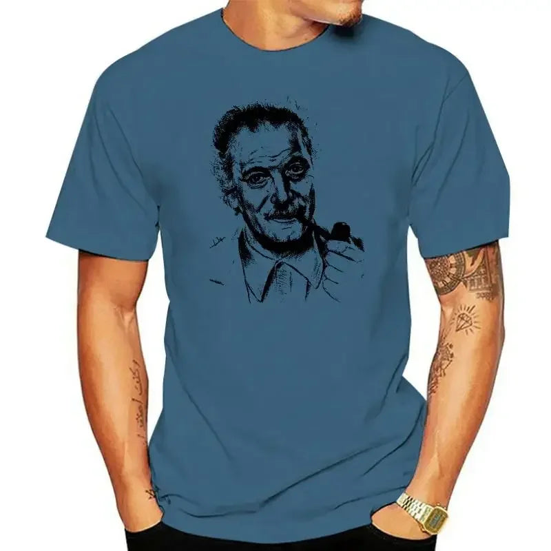 2025 nouveau modèle Serge Gainsbourg Aznavour Jacques Brel France imprimé t-shirt hommes court eeve vêtements t-shirt Georges Brassens t-shir