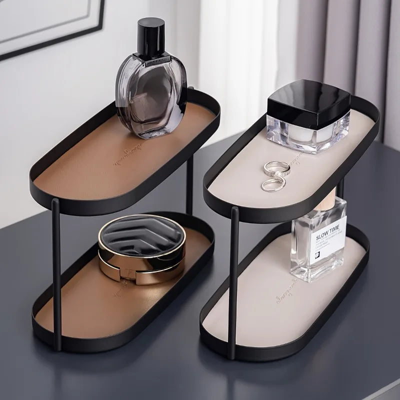 Double-Layer Makeup & Jewelry Organizer