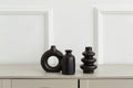 3-Piece White Boho Ceramic Vase Set – Decorative Vases for Home & Wedding Decor