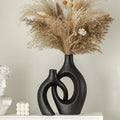 Modern Hollow Vase Set (2 Pieces) – Scandinavian Decorative Flower Vases for Home Decor