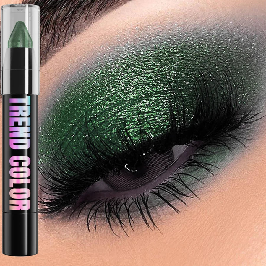 Crayon eyeliner nacré pailleté 24 couleurs, waterproof, mat, nude, effet illuminateur.