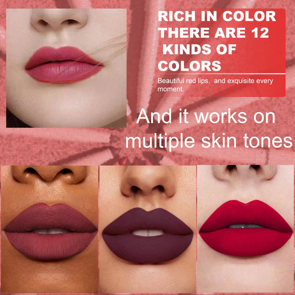 Lot 6 Crayons à Lèvres – Couleur Intense et Tenue Longue