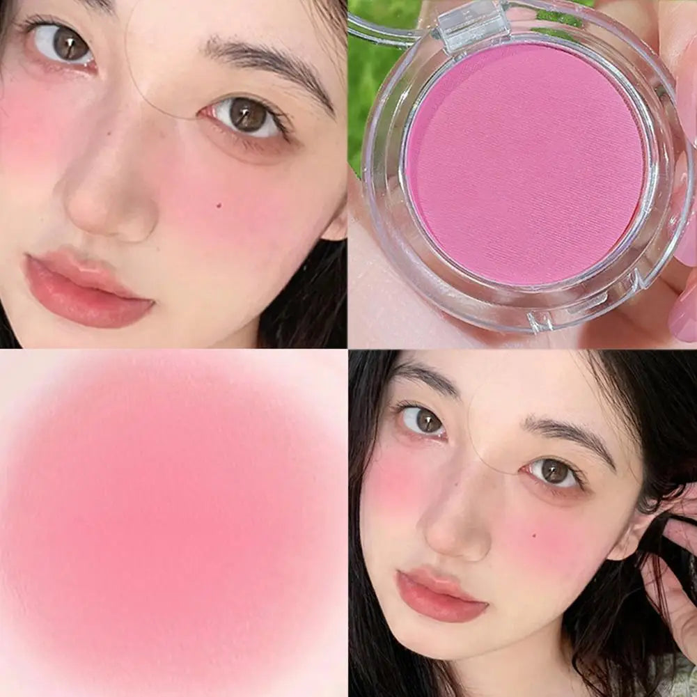 Blush mat pour filles – Crème pêche, maquillage rose et rouge pour joues – Poudre blush, teinte pour contour, palette de joues