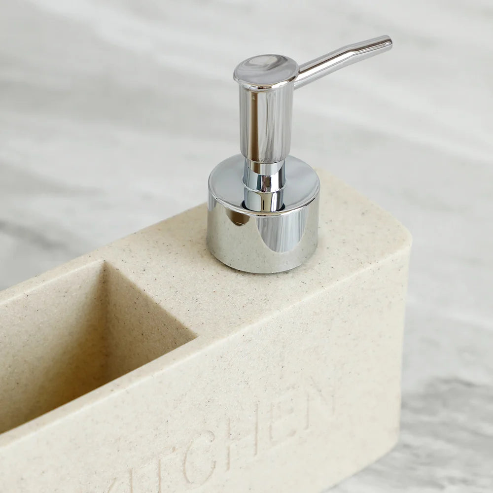 Modern Kitchen Soap Dispenser Set – Sponge & Brush Organizer