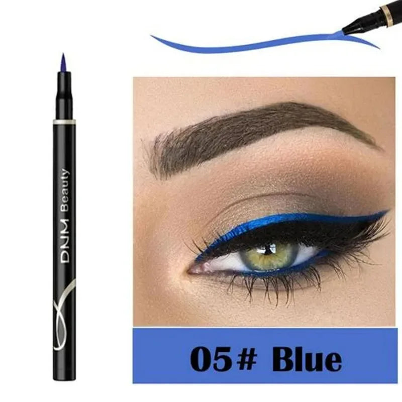 Crayon Eyeliner Liquide Coloré – Étanche, Bleu, Rouge, Noir, Blanc, Longue Tenue, Séchage Rapide, Maquillage des Yeux, Cosmétiques