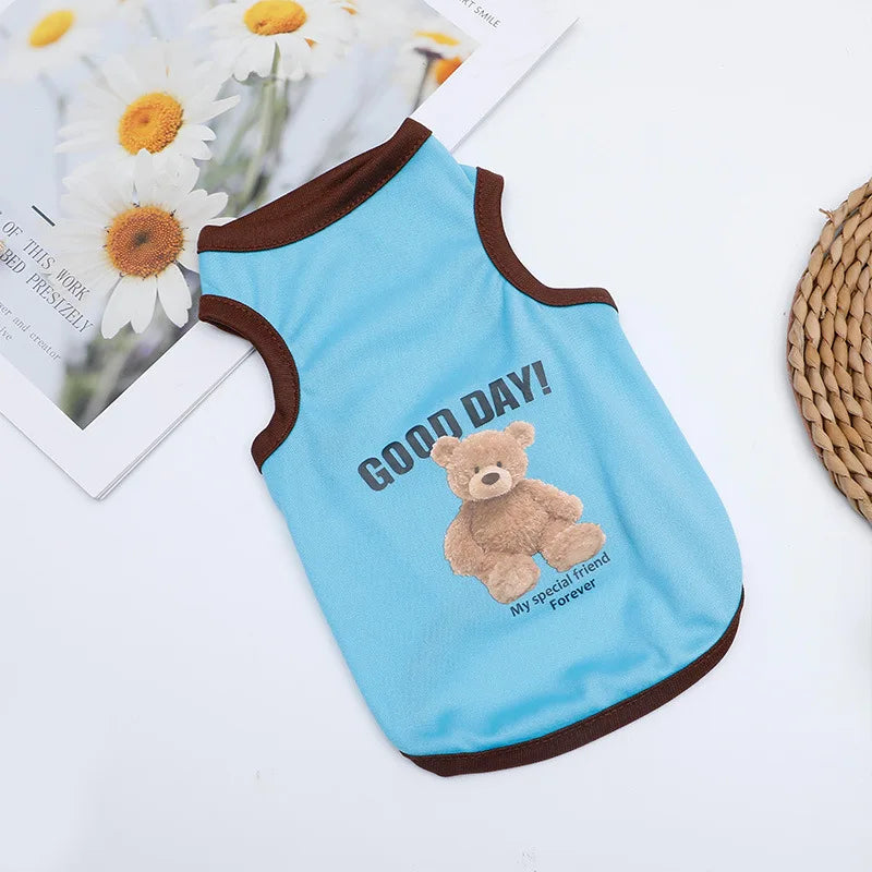 Breathable Summer Pet Vest – Lightweight Clothes for Dogs & Cats
