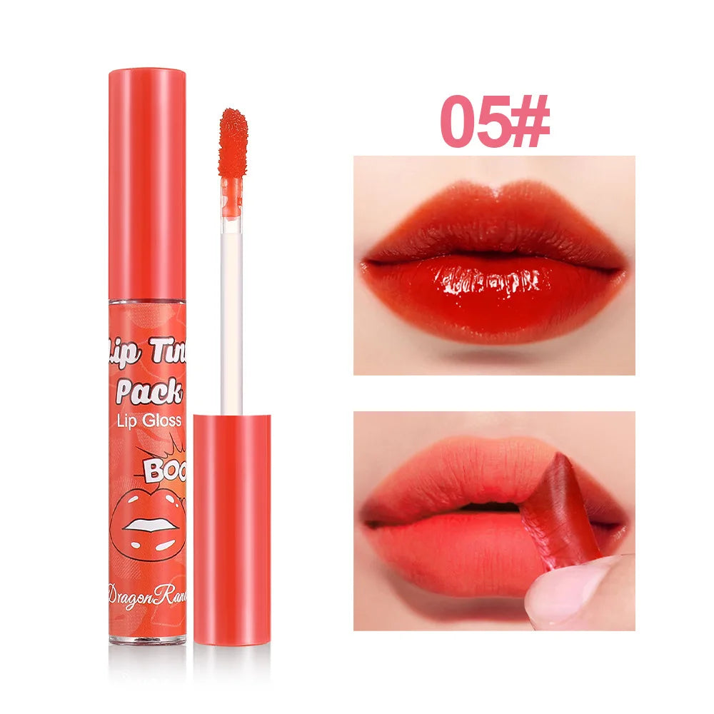 Gloss à Lèvres Peel-Off Rouge Rosé — Contour précis effet tatouage | Tenue longue durée, waterproof et résistant au transfert | Rouge à lèvres à retirer facilement pour un maquillage durable