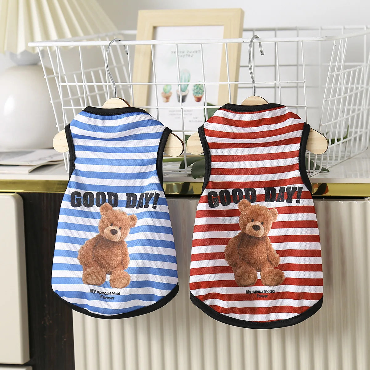 Breathable Summer Pet Vest – Lightweight Clothes for Dogs & Cats