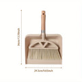 Mini Dustpan & Wooden Handle Broom Set – Small Space Cleaning Tool