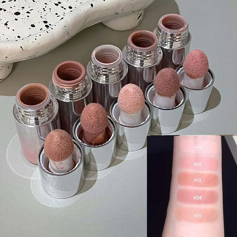 Blush Liquide— Améliore le Teint Naturel, Fini Mat à Faible Saturation, Multi-Usage pour Joues et Visage