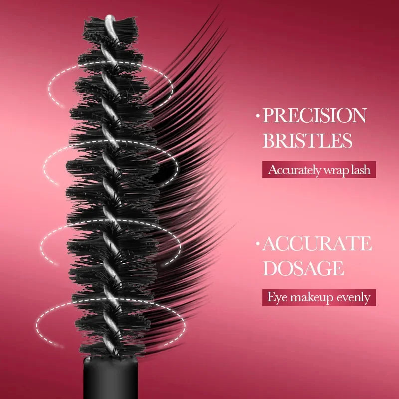 Mascara waterproof allongeant cils noirs soyeux longue tenue extensions maquillage coréen
