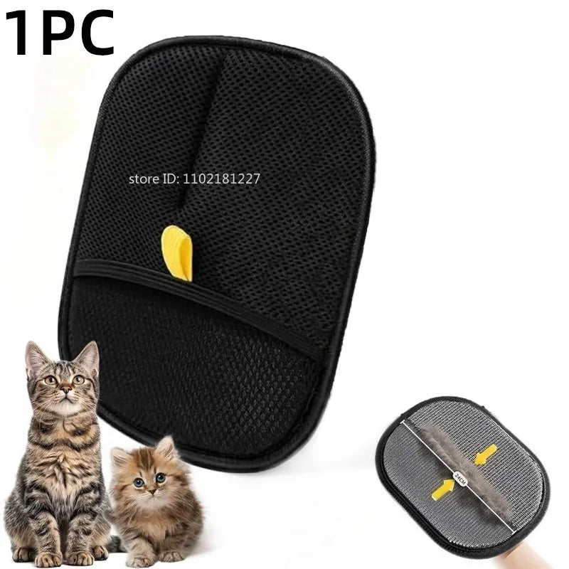 Double-Sided Pet Hair Removal Glove – Reusable Fur Cleaner for Furniture & Clothing