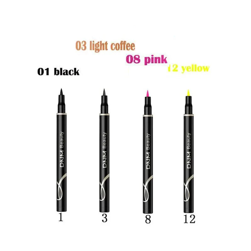 Crayon Eyeliner Liquide Coloré – Étanche, Bleu, Rouge, Noir, Blanc, Longue Tenue, Séchage Rapide, Maquillage des Yeux, Cosmétiques