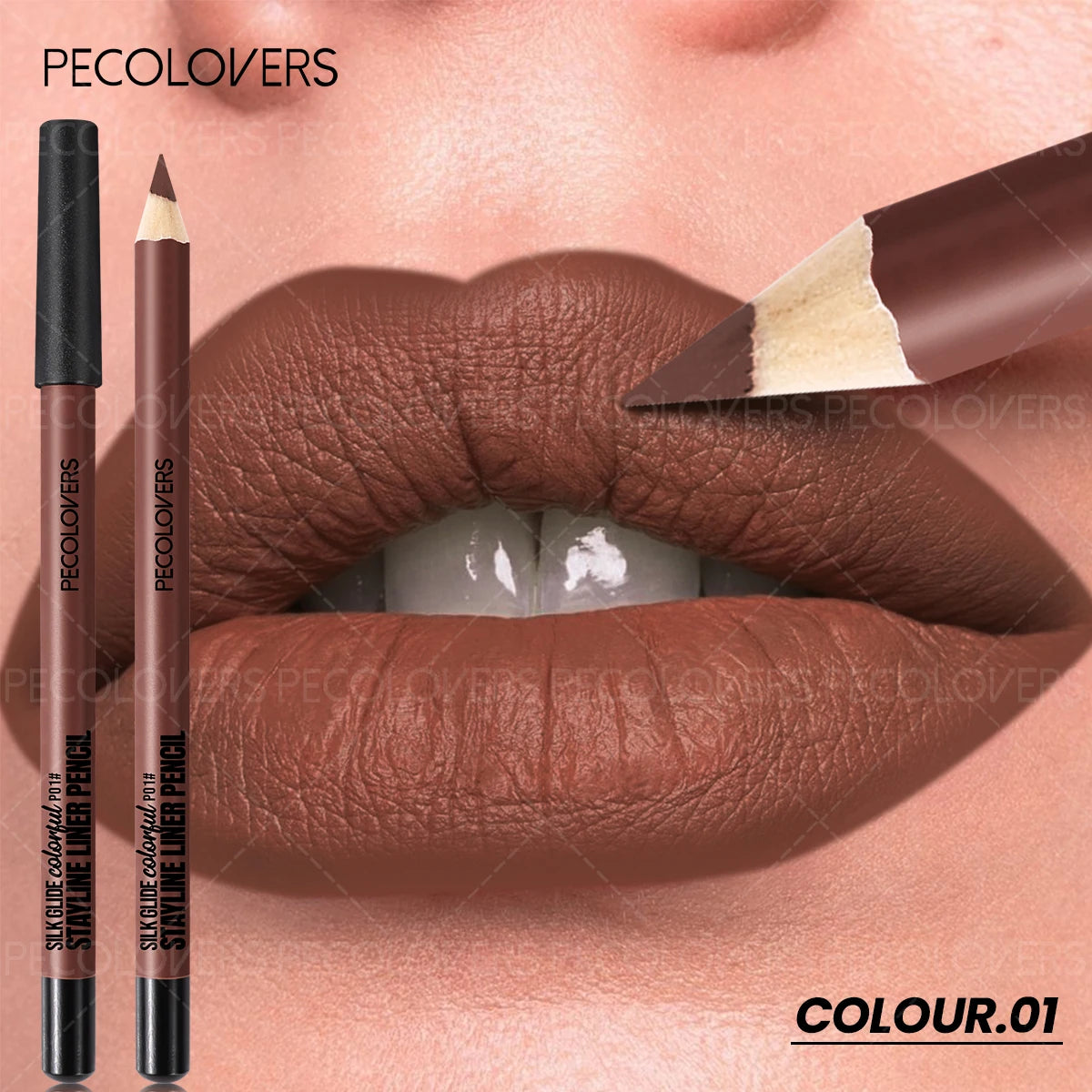 1 Pièce Crayon à Lèvres Mat – Waterproof, Longue Tenue, Plusieurs Couleurs, Idéal Halloween et Noël