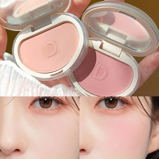 Blush Monochrome Miel — Poudre et Crème, Haute Brillance, Éclat Naturel, Fixe la Couleur, Blush Visage