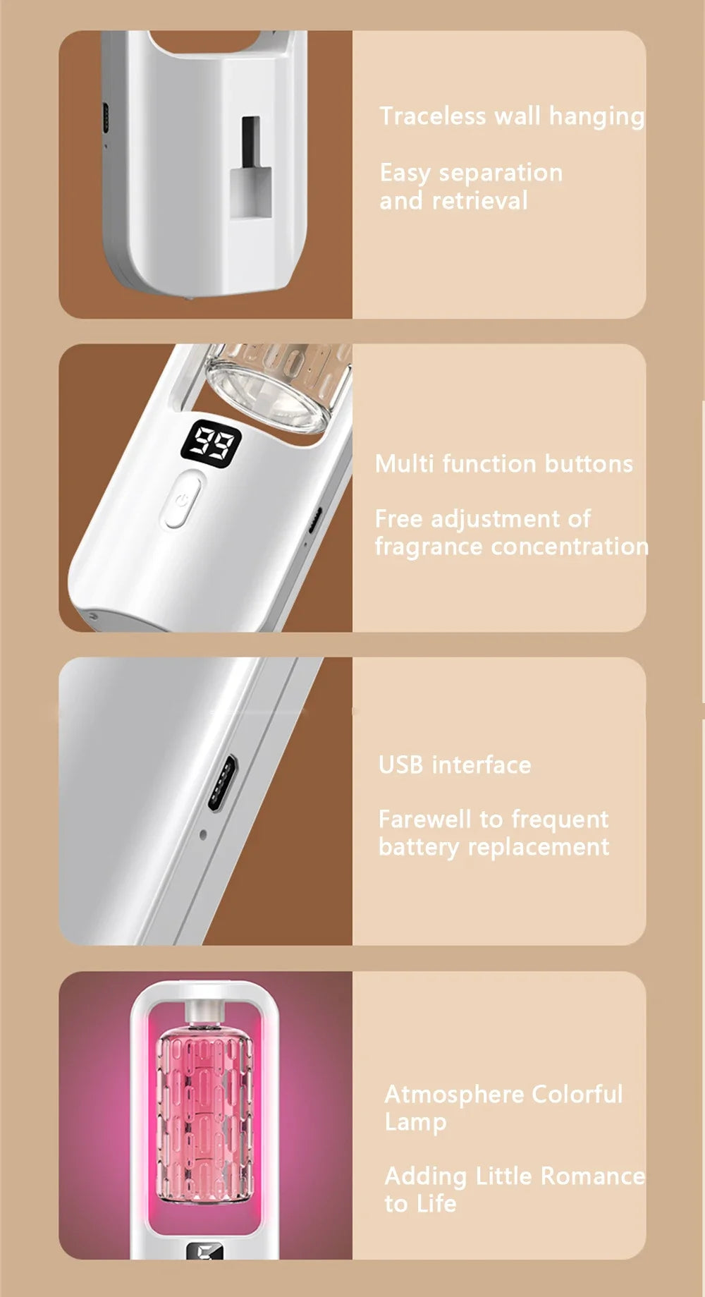 Essential Oil Aroma Diffuser – Fragrance Humidifier & Air Freshener for Home and Office