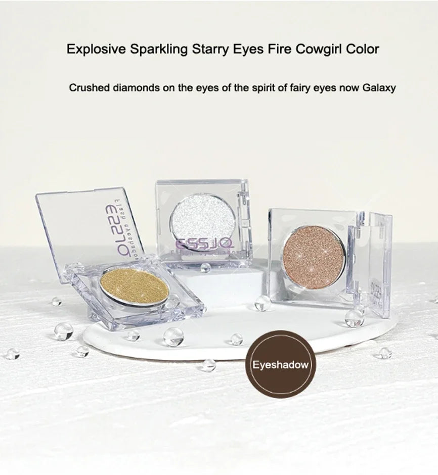 Palette Fard à Paupières Pro — Tenue Longue, Mono Couleur, Waterproof, Fini Nude, Perlé, Mat et Pailleté, Ombre à Paupières pour Maquillage Professionnel