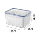 Fruit Storage Containers For Fridge With Removable Colander, Airtight Food Storage Container, Dishwasher Safe Produce Saver