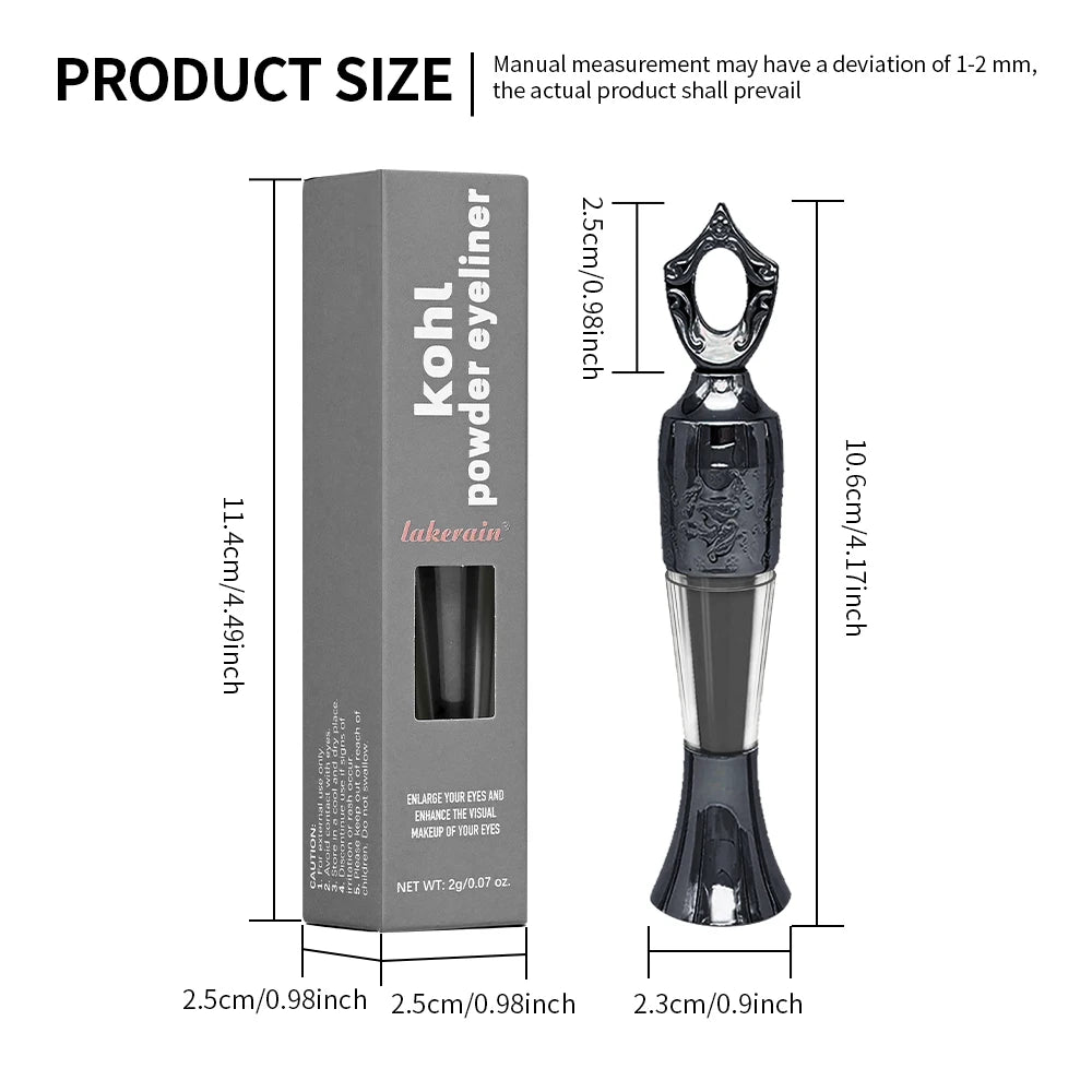 Crayon en Poudre – Eyeliner Longue Tenue, Doux et Respectueux de la Peau, Facile à Utiliser, Traçage Fluide