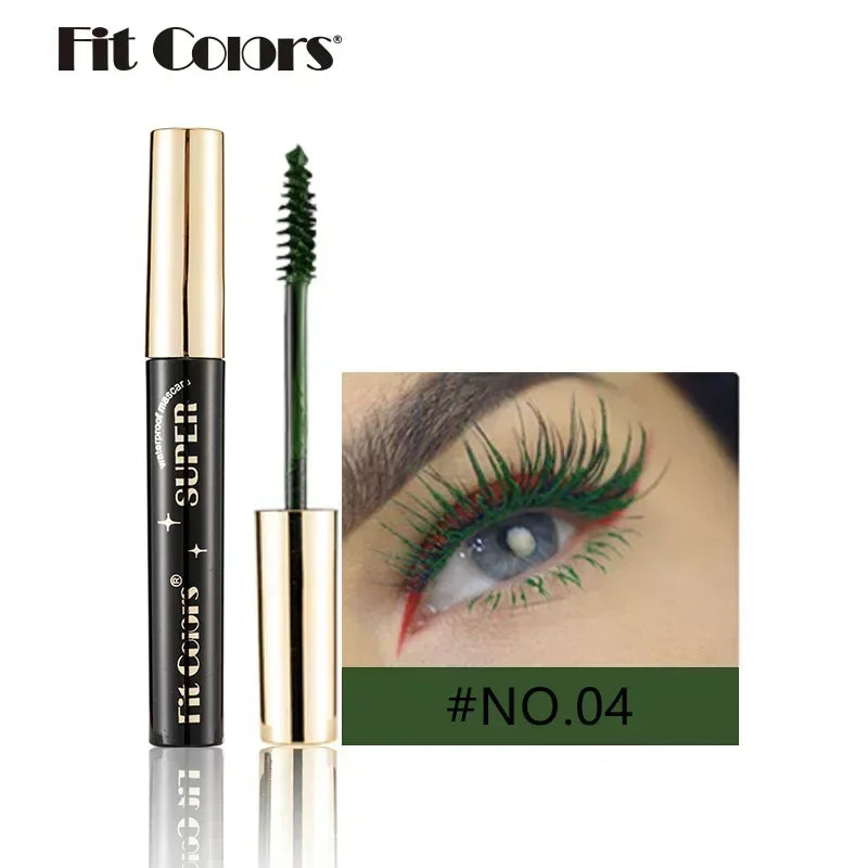 Mascara fibres de soie 5D – Mascara coloré waterproof, 14 teintes, effet 3D, allonge et épaissit les cils, extension de cils, cosmétique pour les yeux