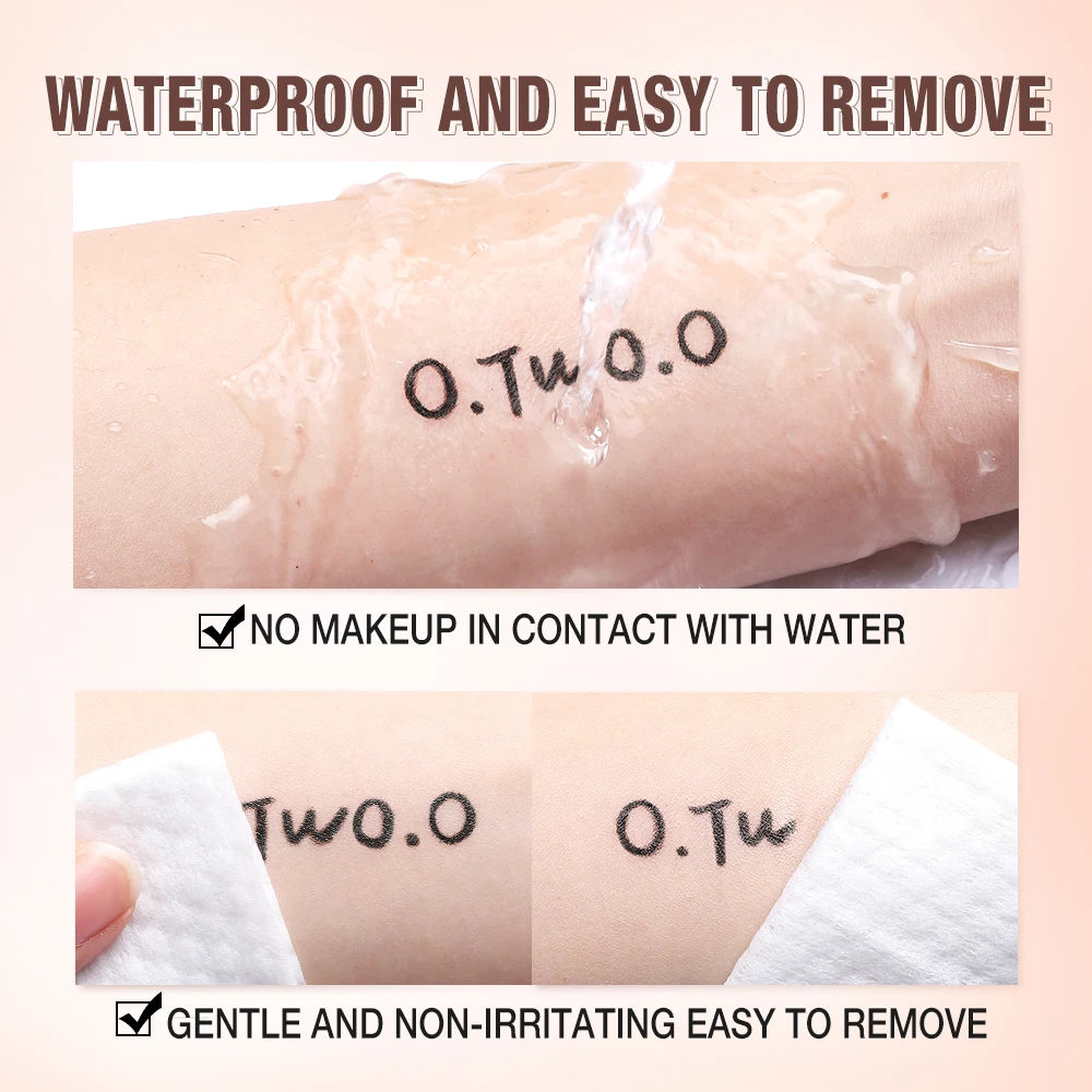 Crayon Eyeliner Liquide– Tenue 24 Heures, Facile à Dessiner, Étanche, Séchage Rapide, Lisse, Maquillage Naturel des Yeux