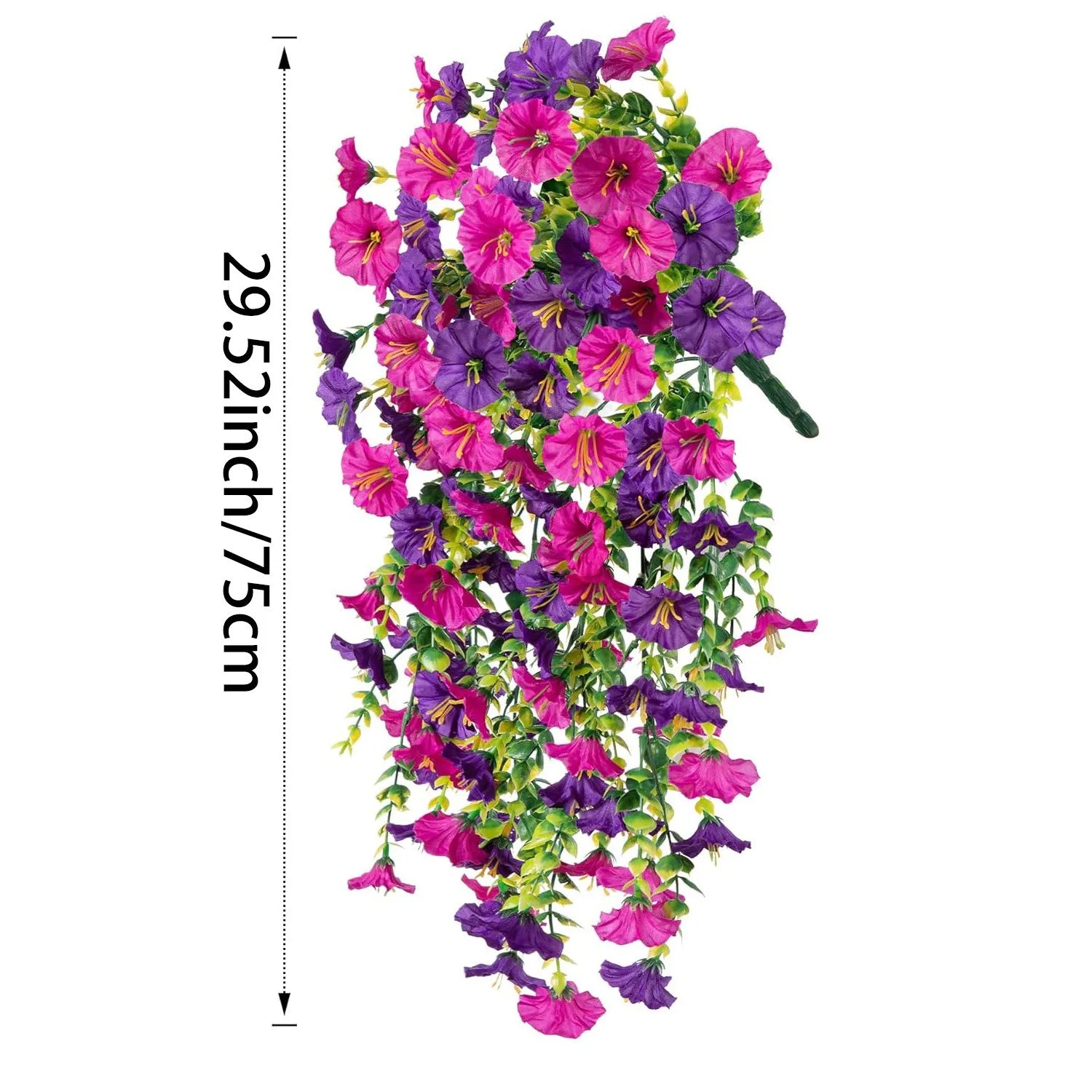 75CM Artificial Hanging Flower Vine – Decorative Fake Plant Garland