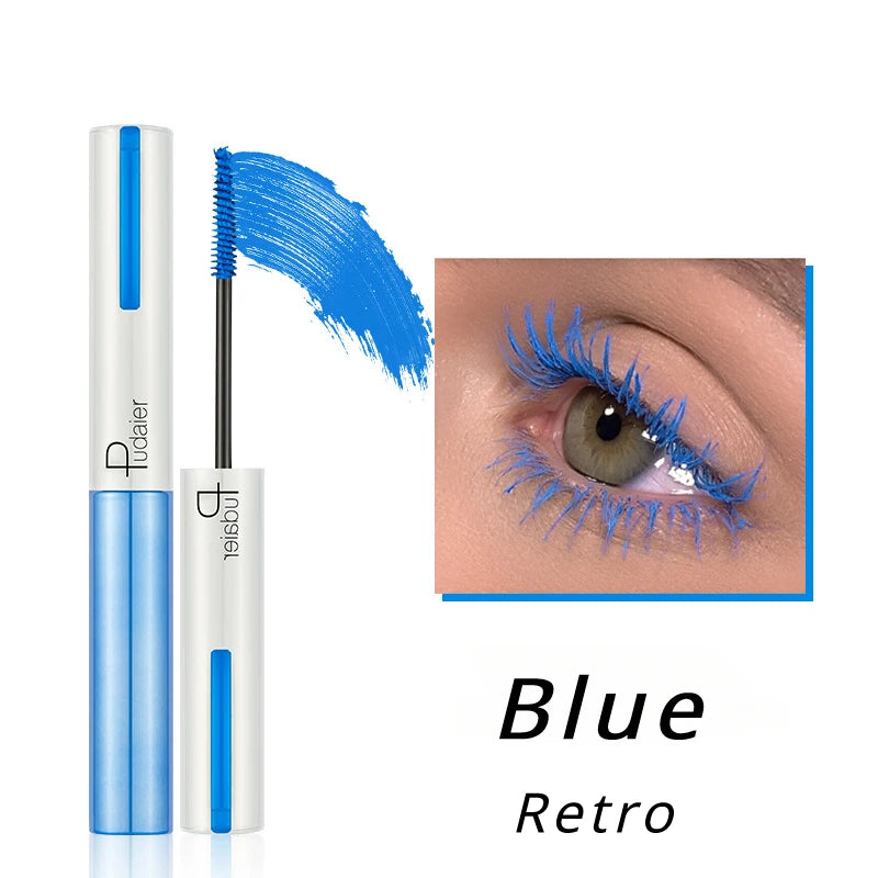 Mascara blanc 4D soyeux cils naturels longue tenue waterproof volume et courbure