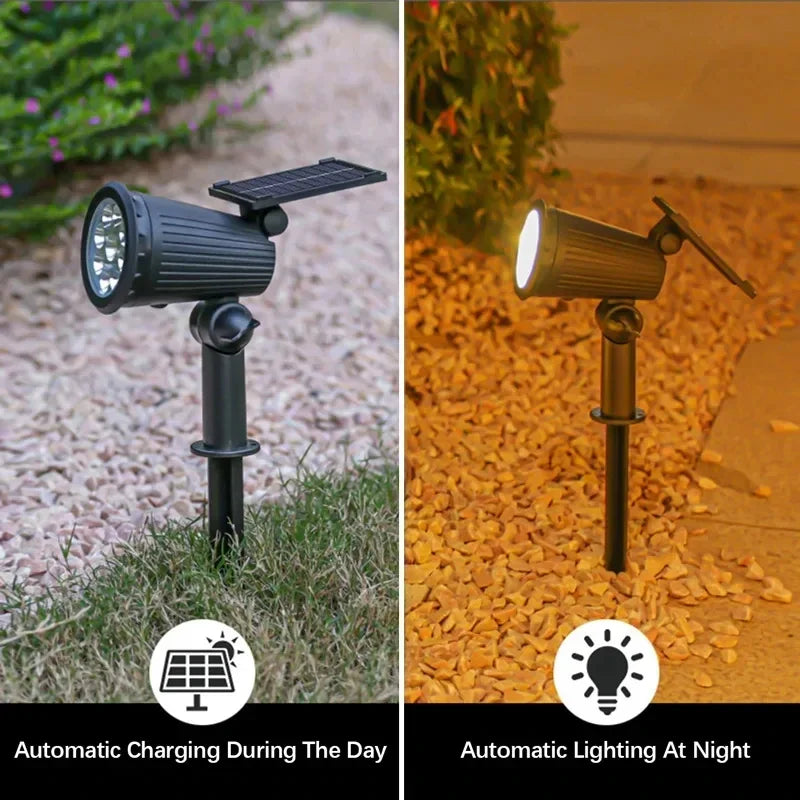 9 LED Solar Spotlight – Adjustable Outdoor Garden Light