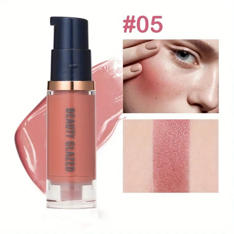 Blush liquide – Longue tenue, waterproof et anti-transpiration, léger – Ne s’efface pas, effet naturel sur les joues, maquillage visage