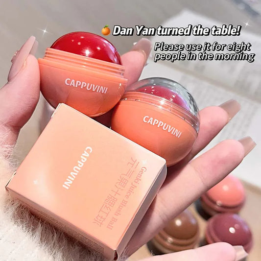 Blush Boule Dewy Juicy — Couleur Fruité pour Joues, Teint Rosé Naturel, Portable, Maquillage Éclat Sain