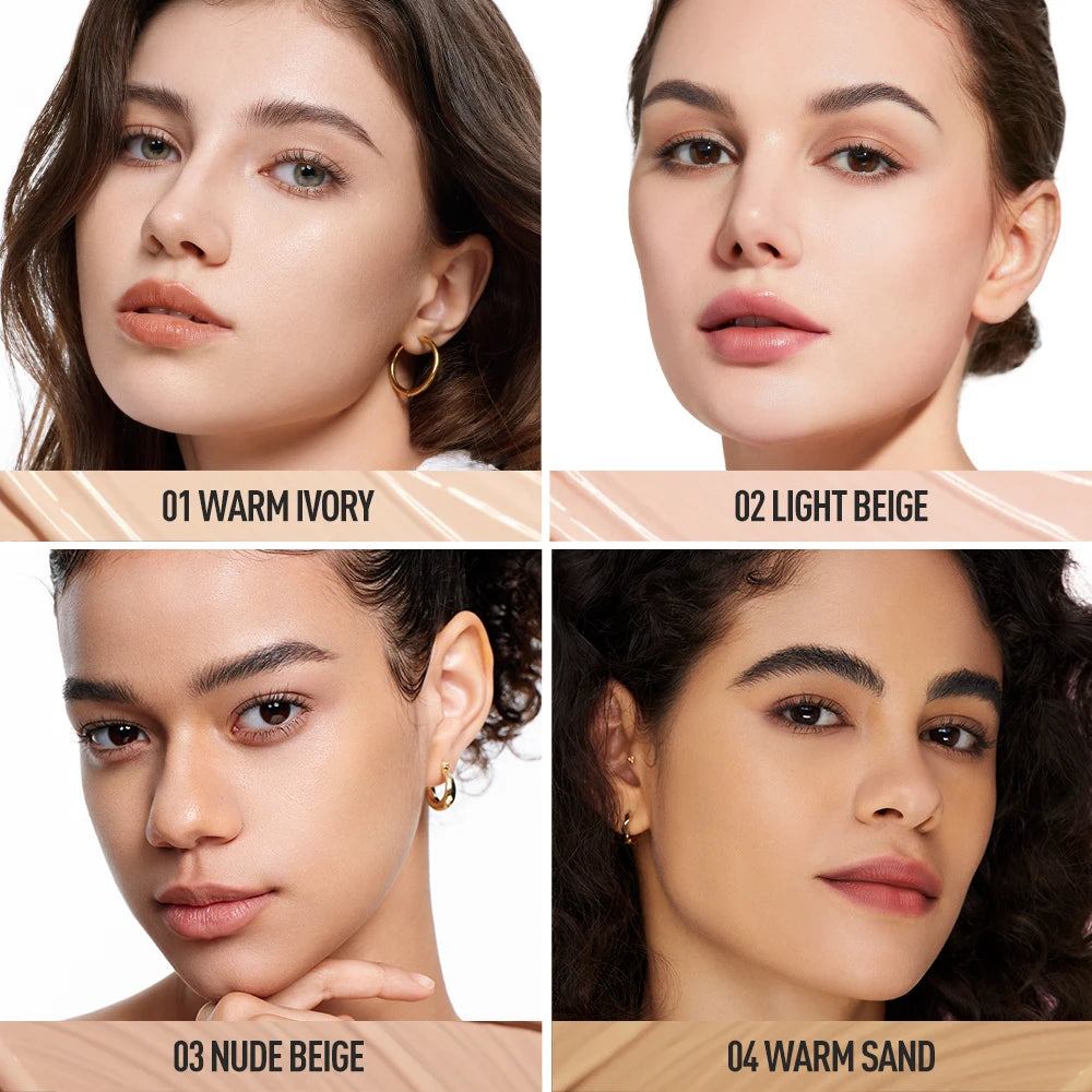 Fond de Teint Liquide – Couvrance Totale, Mat, Hydratant, Contrôle du Sébum, Longue Tenue, Waterproof, Correcteur