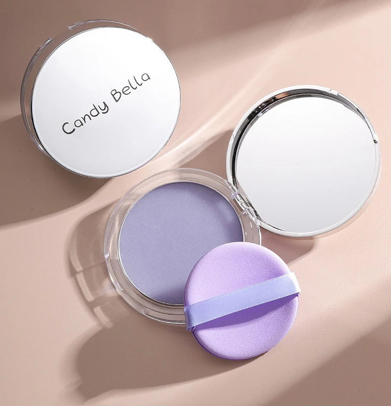 1 Poudre Crème-Violet Se Transformant en Poudre, Douce pour la Peau, Naturelle pour le Visage, Longue Tenue, Contrôle du Sébum, Poudre Sculptante Cosmétique