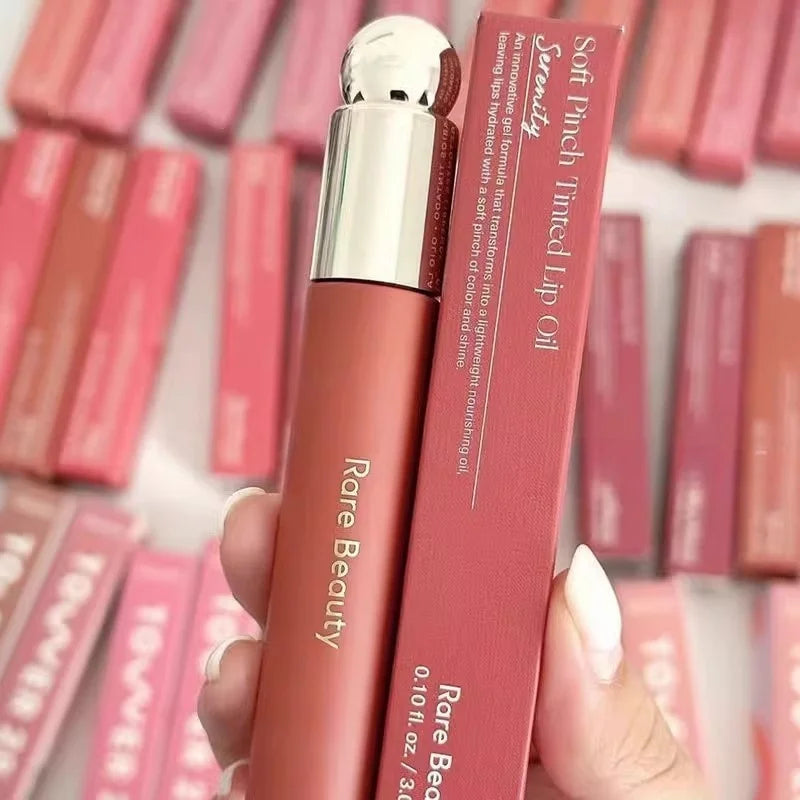 Lip Oil Teinté – Gloss à Lèvres, Effet Tache, Hydratant, Teintes Delight, Hope, Happy, Wonder, Blush Liquide Maquillage Visage et Yeux