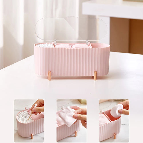 3-Compartment Beauty Sponge Organizer