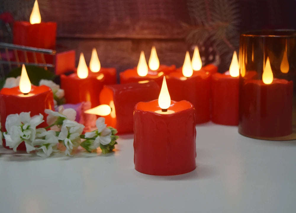 Rechargeable Waterproof LED Candles – Flameless Remote-Control Tea Lights for Home Decor