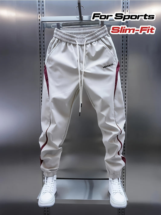 Joggers Homme – Sport, Cordon Élastique, Slim Fit, Noir/Gris/Vert, Style Unique