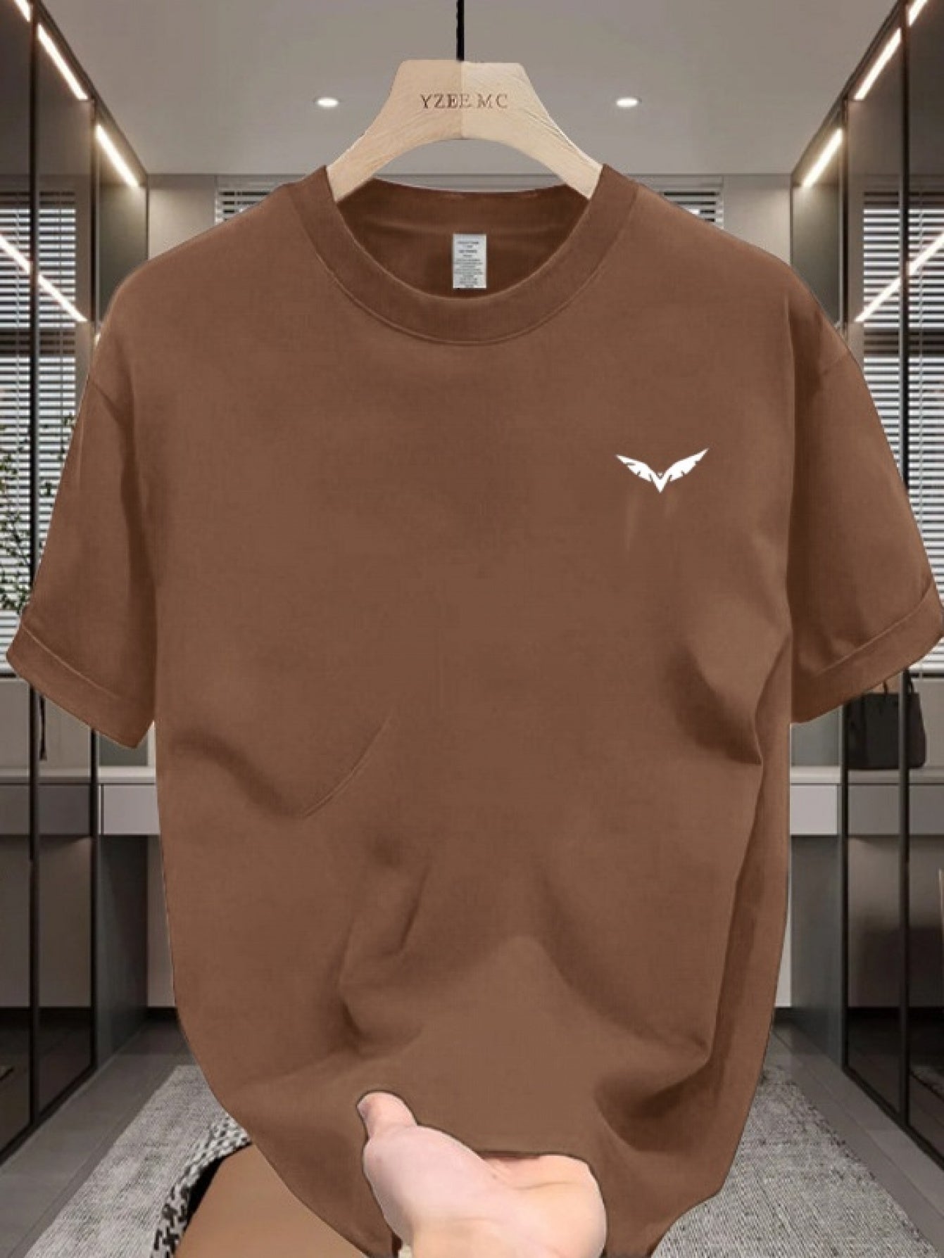 1pc Men's 100% Cotton T-Shirt - Casual Solid Color Crew Neck Short Sleeve, Soft and Stretchable Knit Fabric, Regular Fit for Year-Round Comfort and Versatility